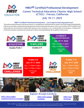 FIRST Summer 2025 2-Day Flyer